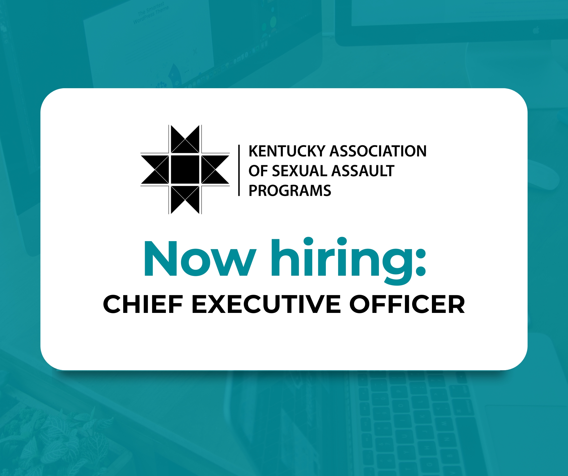 KASAP is hiring – Chief Executive Officer
